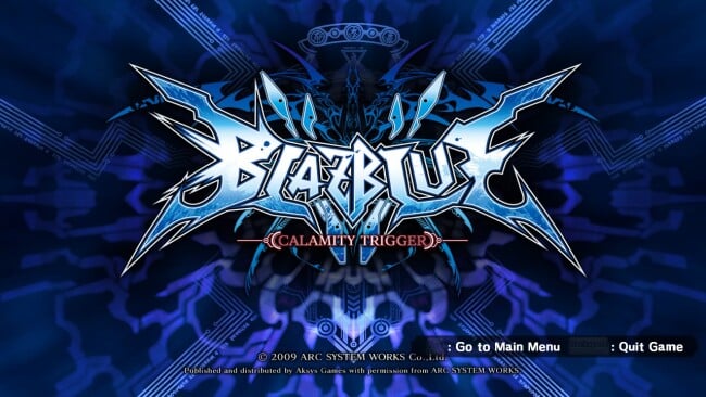 BlazBlue: Calamity Trigger PC Screenshot