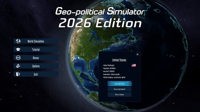 Geo-Political Simulator Edition PC Screenshot