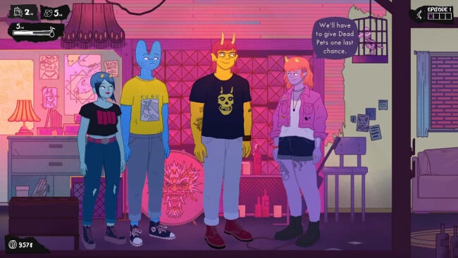 Dead Pets: A Punk Rock Slice of Life Sim PC Screenshot