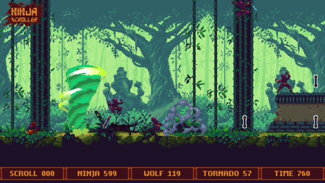 Ninja Scroller PC Screenshot