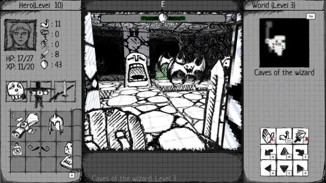 Drawngeon: Dungeons of Ink and Paper PC Screenshot