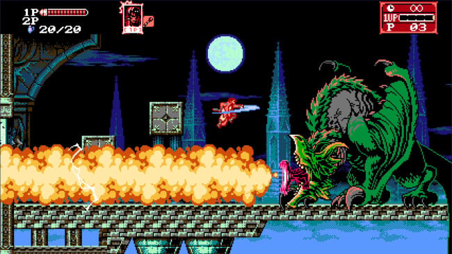 Bloodstained: Curse of the Moon PC Screenshot
