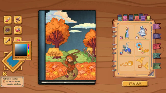 Bookbinding – Dark Cozy Sim PC Screenshot