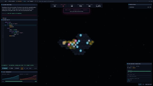 FORK BOMB: A Programming Game PC Screenshot