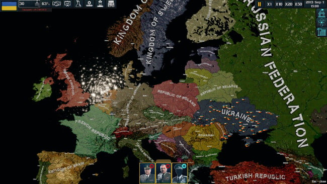 Flames in Modern Europe PC Screenshot