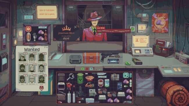 Probably Stolen – Cyberpunk Shopkeeper Sim PC Screenshot
